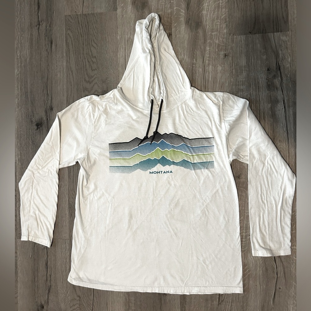 Montana Lightweight White Sweatshirt